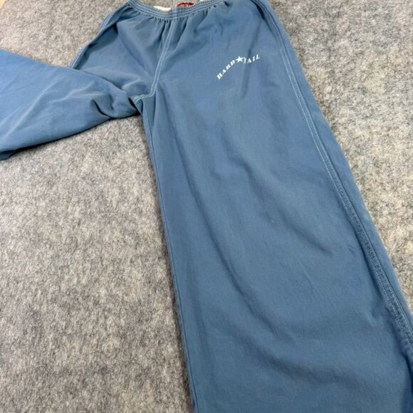 Hard Tail Pants Blue Cropped Size S Elastic Waist Pull On Wide Leg - Picture 7 of 10